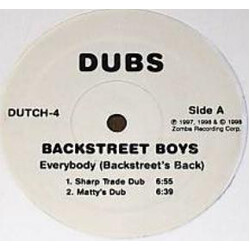 Backstreet Boys Everybody (Backstreet's Back) Dubs USED VINYL 12INCH 33 S RPM PROMO