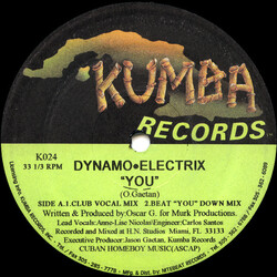 Dynamo Electrix You USED VINYL 12INCH 33 S RPM