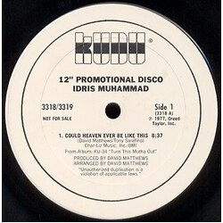 Idris Muhammad Could Heaven Ever Be Like This USED VINYL 12INCH 33 S RPM PROMO