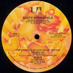 Dusty Springfield That's The Kind Of Love I've Got For You VINYL 12" USED