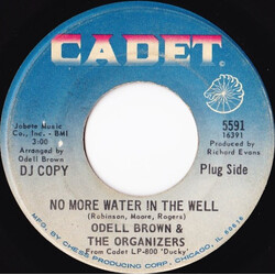 Odell Brown & The Organ-izers No More Water In The Well USED VINYL 7INCH 45 RPM PROMO