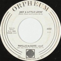 Phyllis McGuire Just A Little Lovin' Vinyl 7" USED