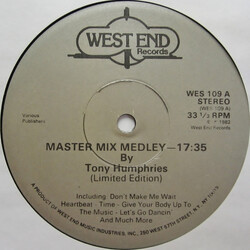 Various Master Mix Medley USED VINYL 12INCH 33 S RPM LIMITED EDITION MIXED STEREO