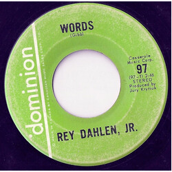 Rey Dahlen, Jr. Words / That Is Real (To Rhonda #12) USED VINYL 7INCH 45 RPM