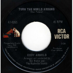 Eddy Arnold Turn The World Around / The Long Ride Home USED VINYL 7INCH 45 RPM