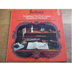 Ludwig van Beethoven / André Cluytens / Berliner Philharmoniker Symphony No. 5 In C Minor, Symphony No. 8 In F Vinyl LP USED