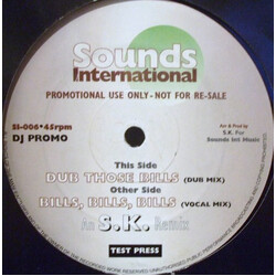 Destiny's Child Bills, Bills, Bills (S.K. Remix) Vinyl 12" USED