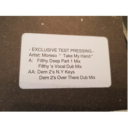 Moreso Take My Hand USED VINYL 12INCH TEST PRESSING WHITE LABEL