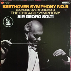 Ludwig van Beethoven / The Chicago Symphony Orchestra / Georg Solti Symphony No. 5 / Leonore Overture No. 3 Vinyl LP USED