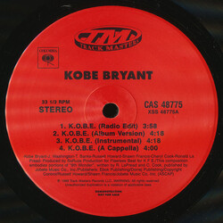 Kobe Bryant K.O.B.E. USED VINYL 12INCH PROMO
