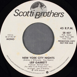 Leif Garrett New York City Nights USED VINYL 7INCH 45 RPM SINGLE PROMO STEREO MONO