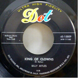 Billy Myles King Of Clowns / So In Need Of You USED VINYL 7INCH 45 RPM