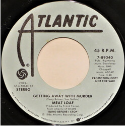 Meat Loaf Getting Away With Murder USED VINYL 7INCH 45 RPM PROMO STYRENE STEREO