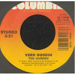 Vern Gosdin The Garden USED VINYL 7INCH 45 RPM SINGLE