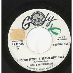 Mike & The Modifiers I Found Myself A Brand New Baby / It's Too Bad USED VINYL 7INCH 45 RPM SINGLE PROMO