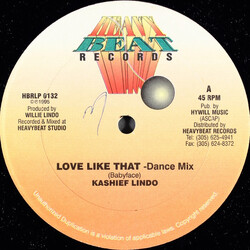 Kashief Lindo Love Like That USED VINYL 12INCH 45 RPM MAXI-SINGLE