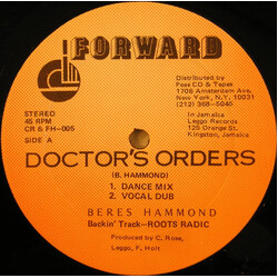 Beres Hammond Doctor's Orders USED VINYL 12INCH SINGLE