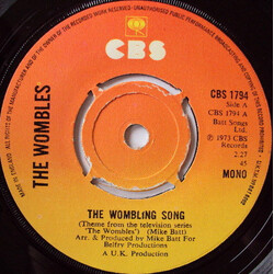 The Wombles The Wombling Song Vinyl 7" USED