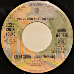 Jesse Colin Young Light Shine USED VINYL 7INCH 45 RPM PROMO STEREO MONO