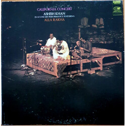 Aashish Khan / Alla Rakha California Concert Vinyl LP USED