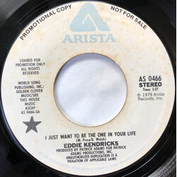 Eddie Kendricks I Just Want To Be The One In Your Life USED VINYL 7INCH 45 RPM PROMO STYRENE STEREO MONO