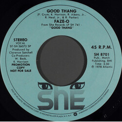Faze-O Good Thang USED VINYL 7INCH 45 RPM PROMO STEREO MONO
