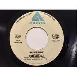 Don McLean Prime Time USED VINYL 7INCH 45 RPM PROMO