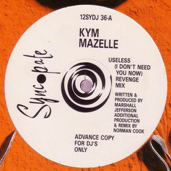 Kym Mazelle Useless (I Don't Need You Now) Vinyl 12" USED