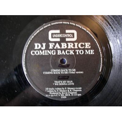 DJ Fabrice Coming Back To Me USED VINYL 12INCH 33 S RPM
