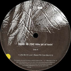 Kele Le Roc Little Bit Of Lovin' Vinyl 12" USED