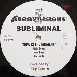 Subliminal (7) Now Is The Moment USED VINYL 12INCH 33 S RPM