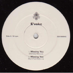 E'voke Missing You Vinyl 12" USED