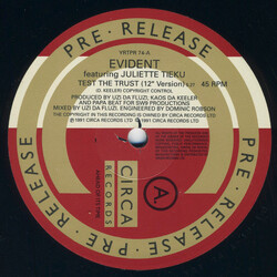 Evident Test The Trust USED VINYL 12INCH PROMO