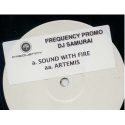 DJ Samurai Sound With Fire / Artemis USED VINYL 12INCH WHITE LABEL PROMO 45 RPM
