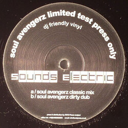 Soul Avengerz Sounds Electric USED VINYL 12INCH LIMITED EDITION TEST PRESSING