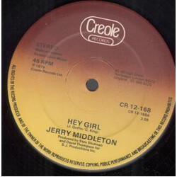 Jerry Middleton Hey Girl / I'm Your Loving Man USED VINYL 12INCH 45 RPM
