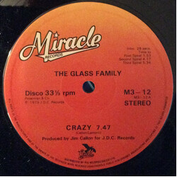 The Glass Family Crazy USED VINYL 12INCH 33 S RPM STEREO
