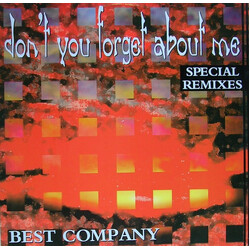 Best Company (2) Don't You Forget About Me VINYL 12" USED