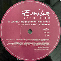 Emilia Good Sign USED VINYL 12INCH 33 S RPM PROMO