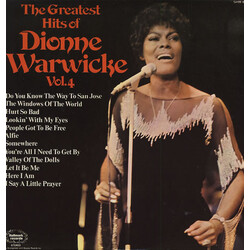 Dionne Warwick The Greatest Hits Of Dionne Warwicke Vol. 4 Vinyl LP USED