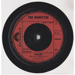 The Rubettes Tonight Vinyl 7" USED
