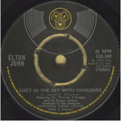 Elton John Lucy In The Sky With Diamonds Vinyl 7" USED