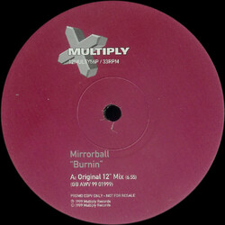 Mirrorball Burnin USED VINYL 12INCH PROMO 33 S RPM