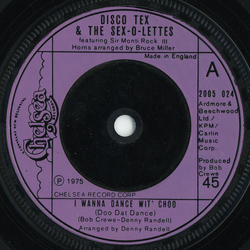 Disco Tex & His Sex-O-Lettes I Wanna Dance Wit' Choo (Doo Dat Dance) Vinyl 7" USED