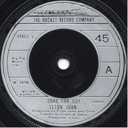Elton John Song For Guy VINYL 7" USED