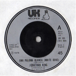 Jonathan King Una Paloma Blanca (White Dove) USED VINYL 7INCH 45 RPM