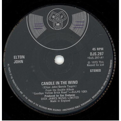 Elton John Candle In The Wind VINYL 7" USED