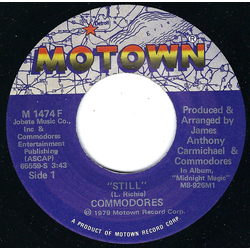 Commodores Still Vinyl 7" USED