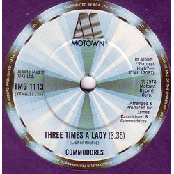 Commodores Three Times A Lady Vinyl 7" USED