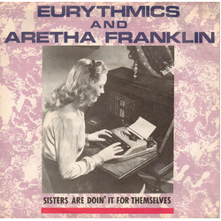 Eurythmics / Aretha Franklin Sisters Are Doin' It For Themselves Vinyl 7" USED